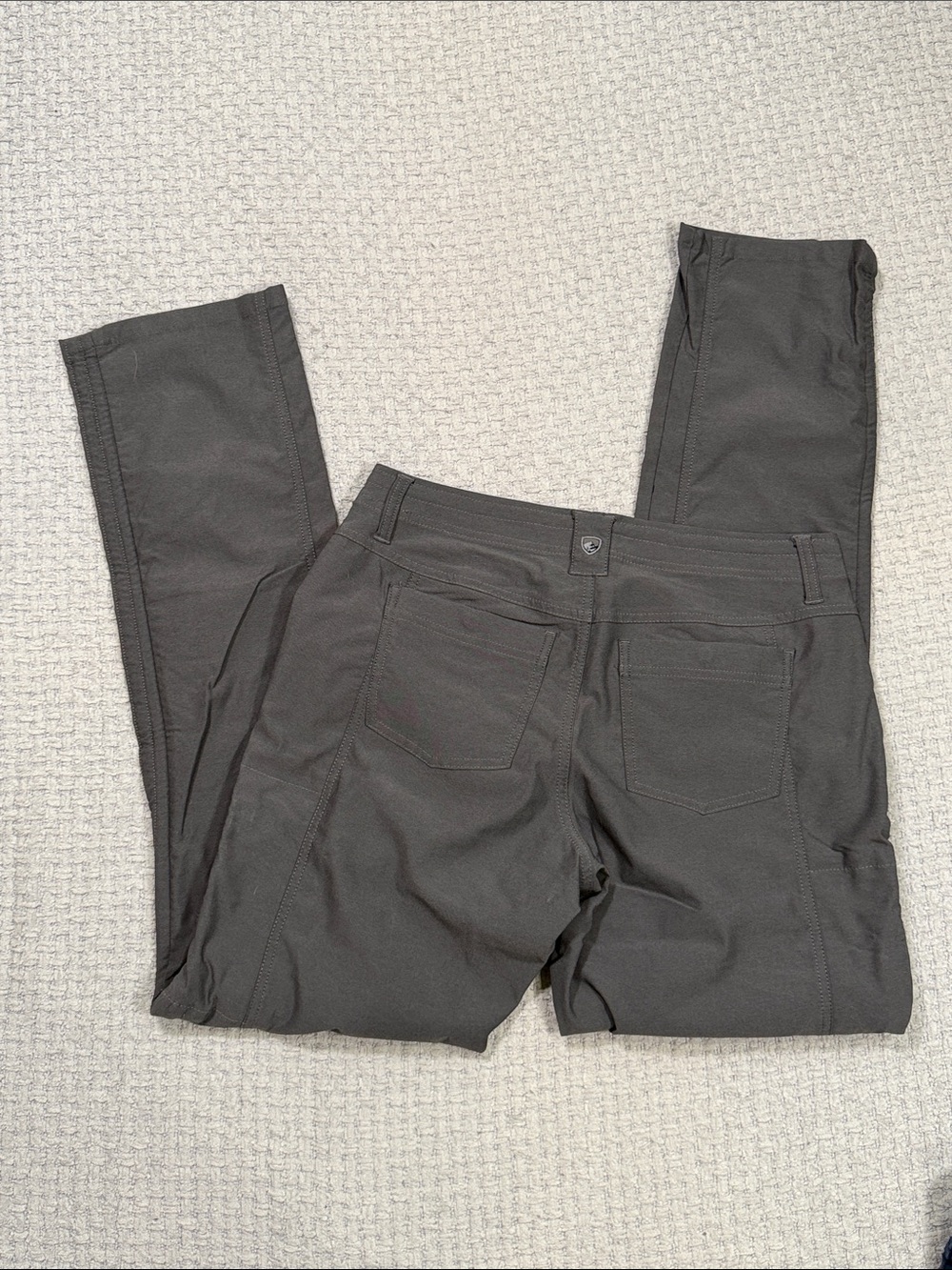 Kuhl Trekr Hiking Pants Women's Charcoal Cargo Cinch Up Legs Size 6 Long - Picture 2 of 16